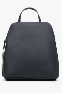 Women's Black Backpack made of Genuine Italian Leather Premium Estro ER00115038.