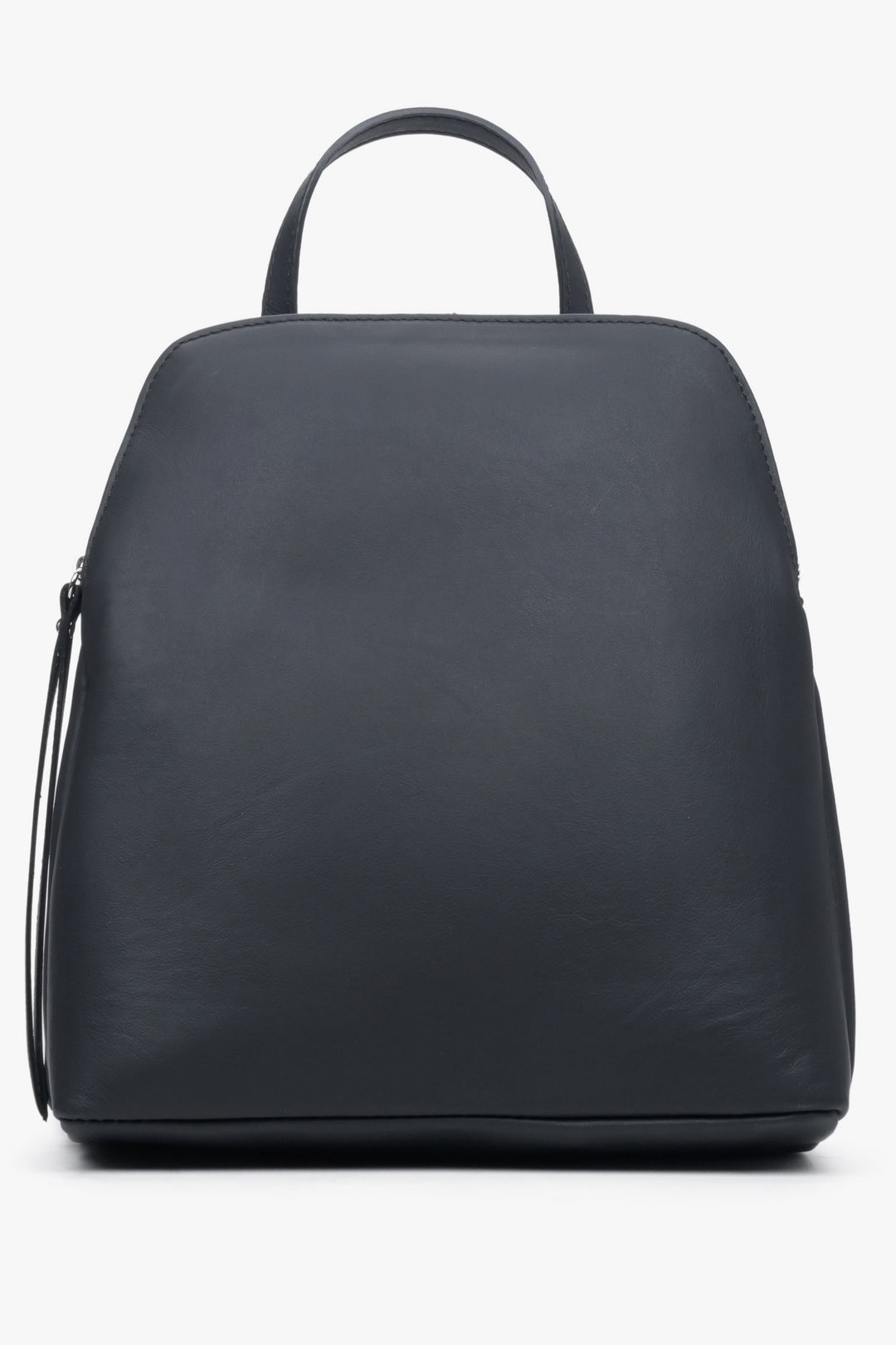 Women's Black Backpack made of Genuine Italian Leather Premium Estro ER00115038.