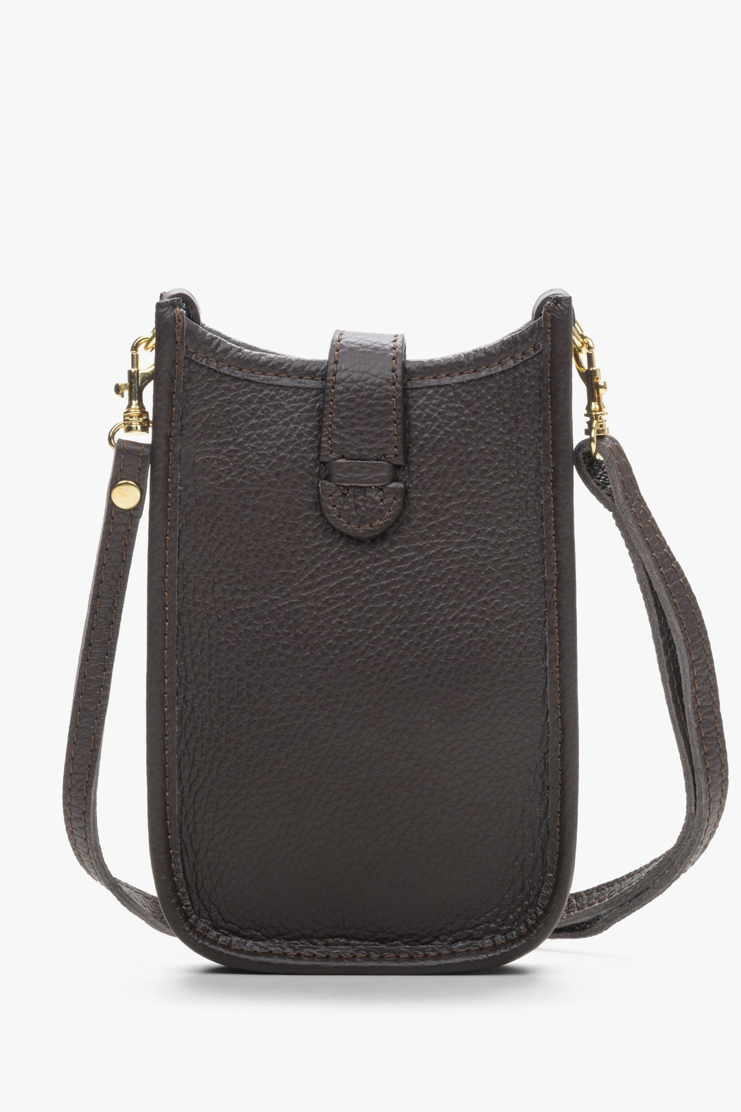 Estro women's dark brown mini handbag.