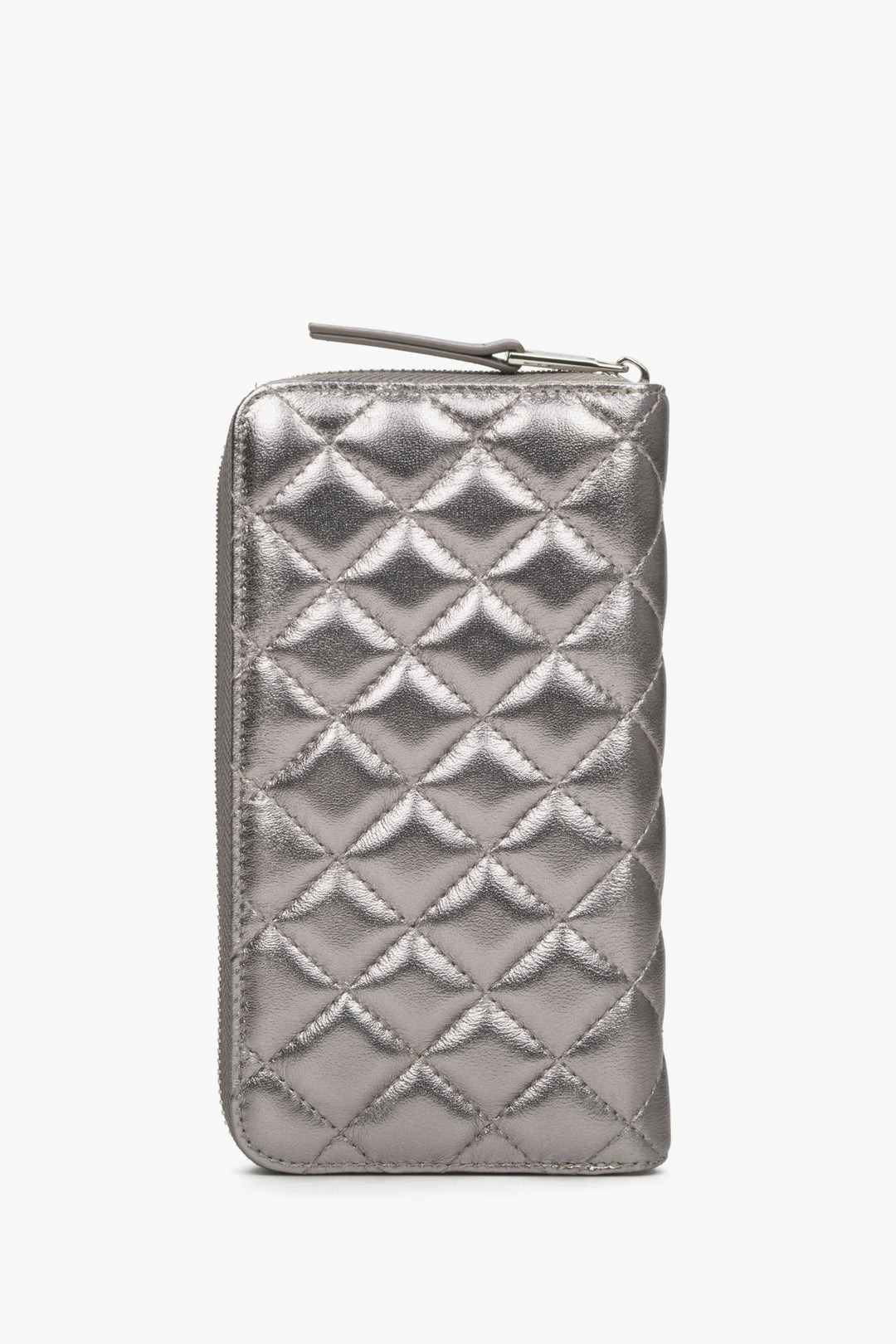 Estro women's large silver wallet.