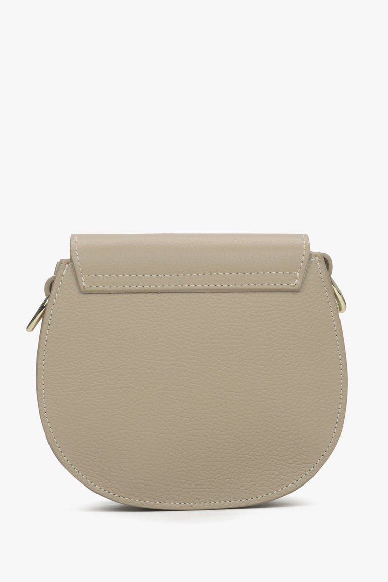 Women's beige crossbody bag made in Italy.