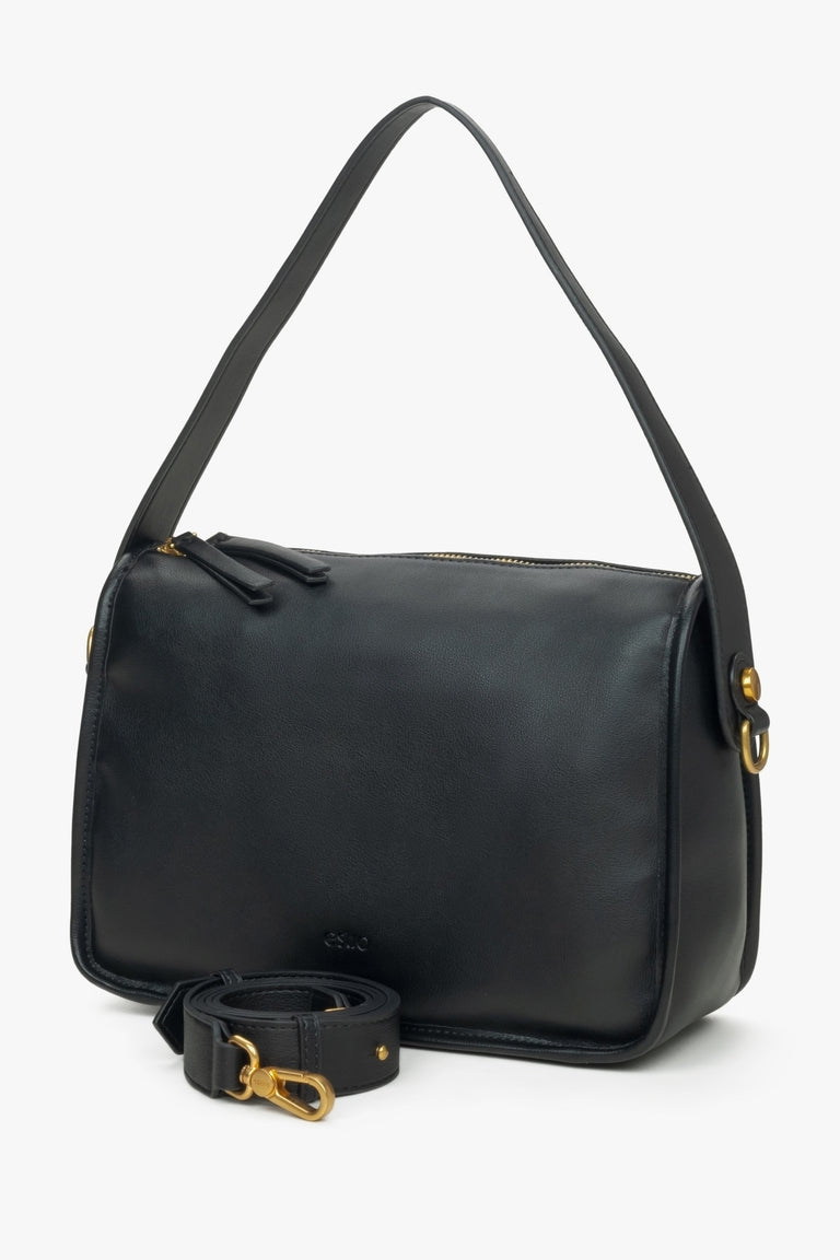 Women's black shoulder bag Estro.