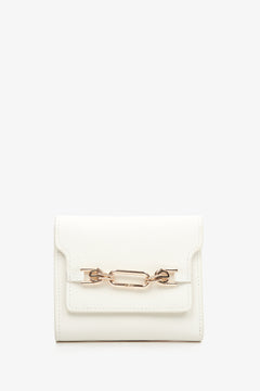 Women's Light Beige Jet Set Small Logo Wallet Estro ER00113663.