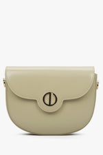 Women's Beige Shoulder Bag with Golden Accents Estrо ER00114423.