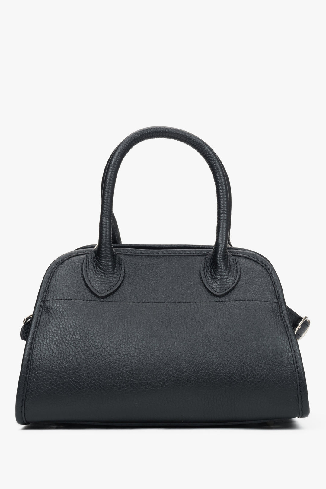 Women's Black Satchel Handbag made of Premium Italian Genuine Leather Estro ER00116381.