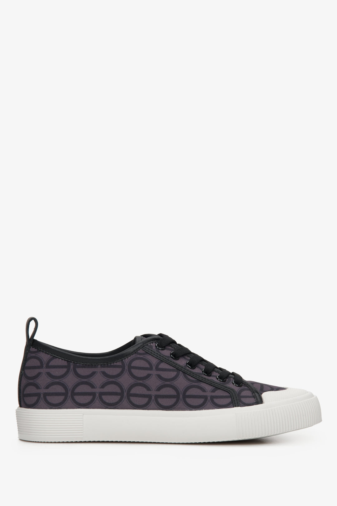 Black & Purple Low-Top Women's Sneakers Estro ER00112704