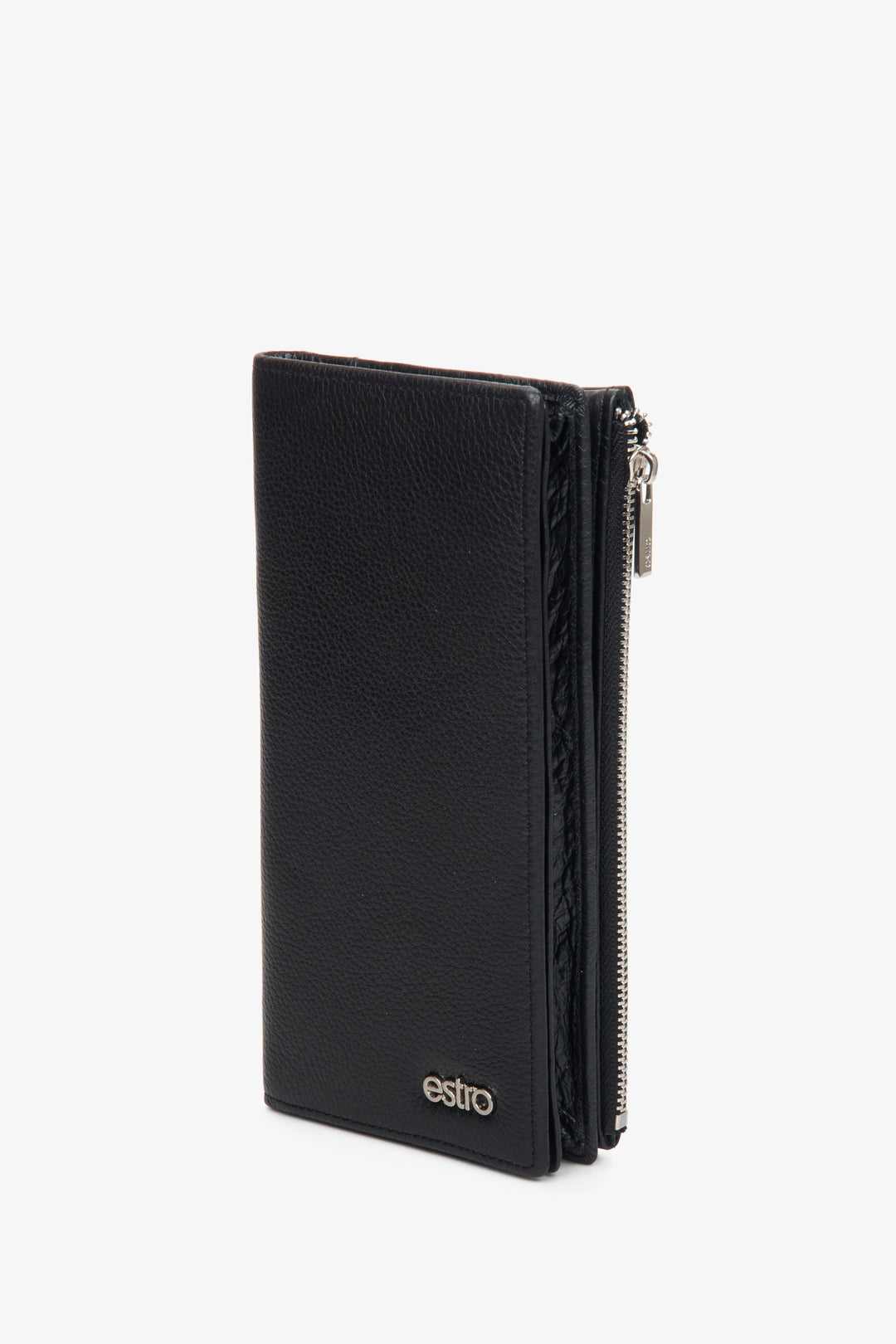 Men's Black Leather Wallet Estro ER00111666