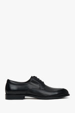 Men’s Black Derby Shoes in Genuine Leather Estro ER00117526.