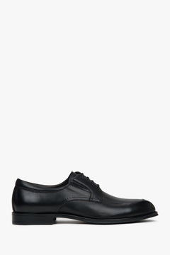 Men’s Black Derby Shoes in Genuine Leather Estro ER00117526.