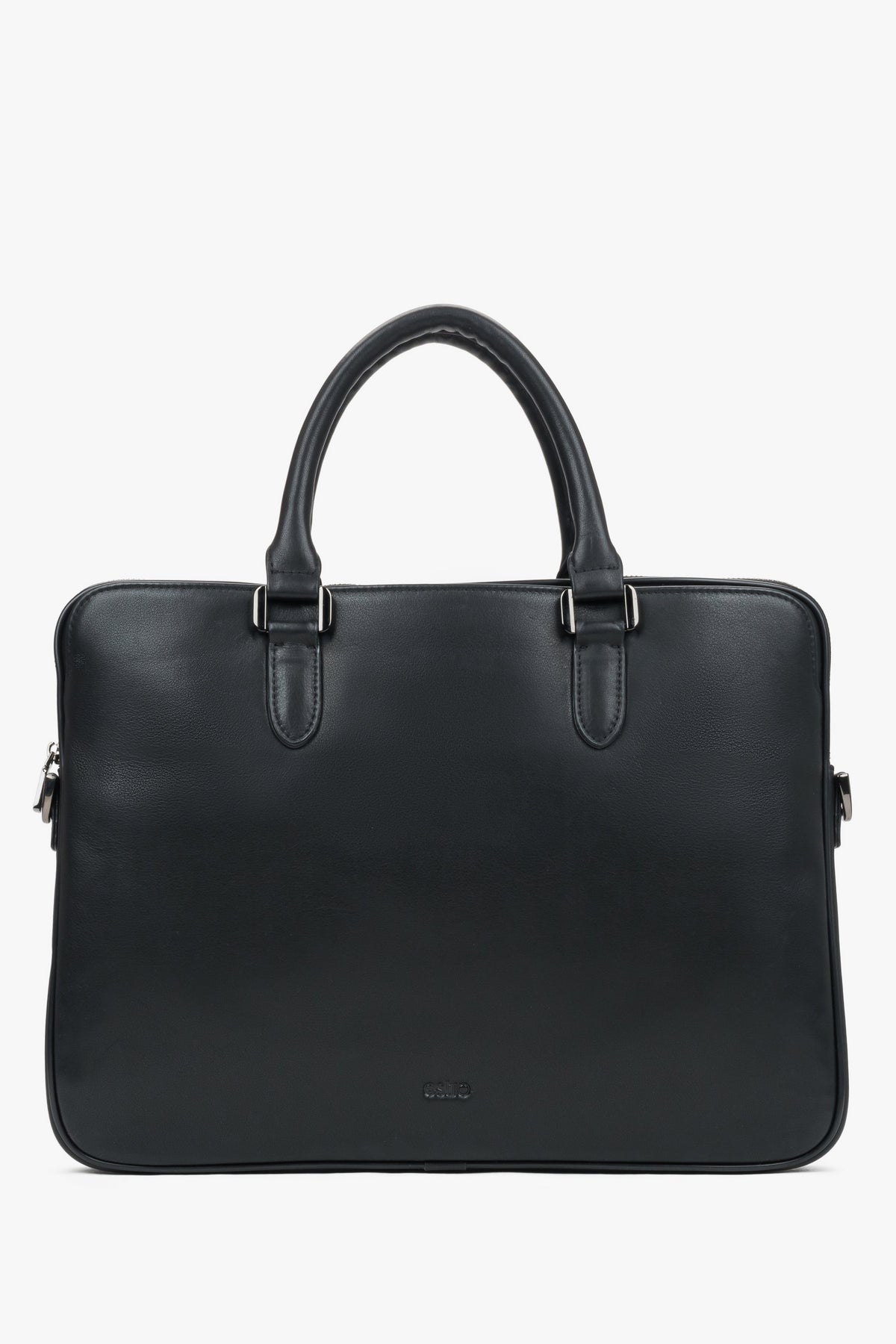 Men's Black Genuine Leather Business Briefcase Estro ER00119339.
