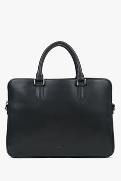 Men's Black Genuine Leather Business Briefcase Estro ER00119339.