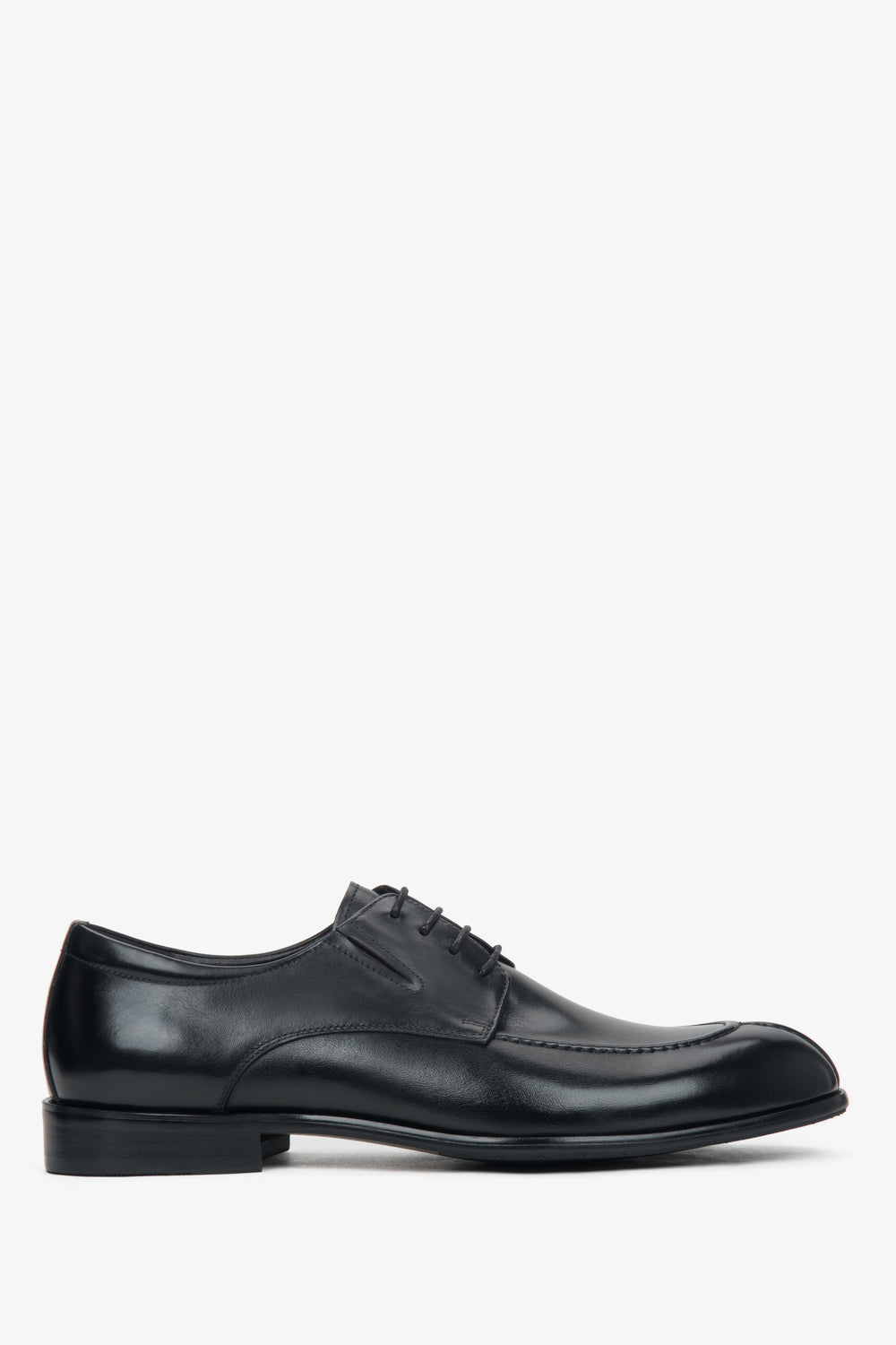 Men's Black Genuine Leather Derby Shoes Estro ER00115987.
