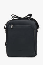 Men’s Black Genuine Leather  Shoulder Sling Bag Estro ER00117332.