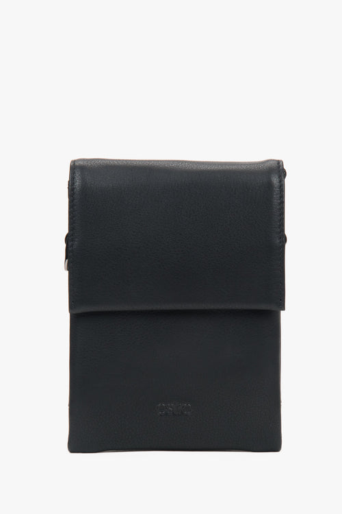 Men's Black Genuine Leather Tablet Bag Estro ER00117333.