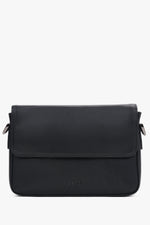 Men's Black Shoulder Bag made of Genuine Leather Estro ER00120397.
