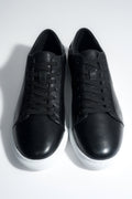 Men’s Black Sneakers in Genuine Leather with a Soft Sole Estro ER00119036.