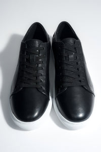 Men’s Black Sneakers in Genuine Leather with a Soft Sole Estro ER00119036.