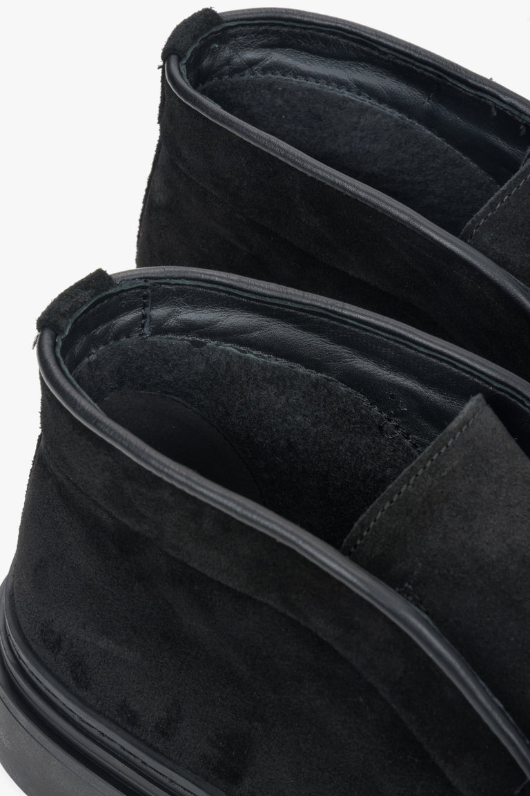 Elevated, Warm Men's Loafers Estro ER00118127, made of Genuine Italian Premium Velour.