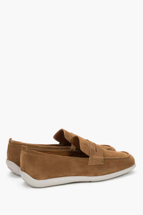 Men's loafers with a flexible sole, made of premium Italian velour, Frau.