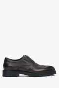 Men’s Dark Brown Brogue Shoes made of Genuine Leather Estro ER00118236.