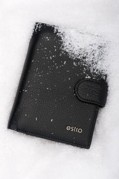 Men’s Handy Black Wallet in Genuine Leather Estro ER00116300.