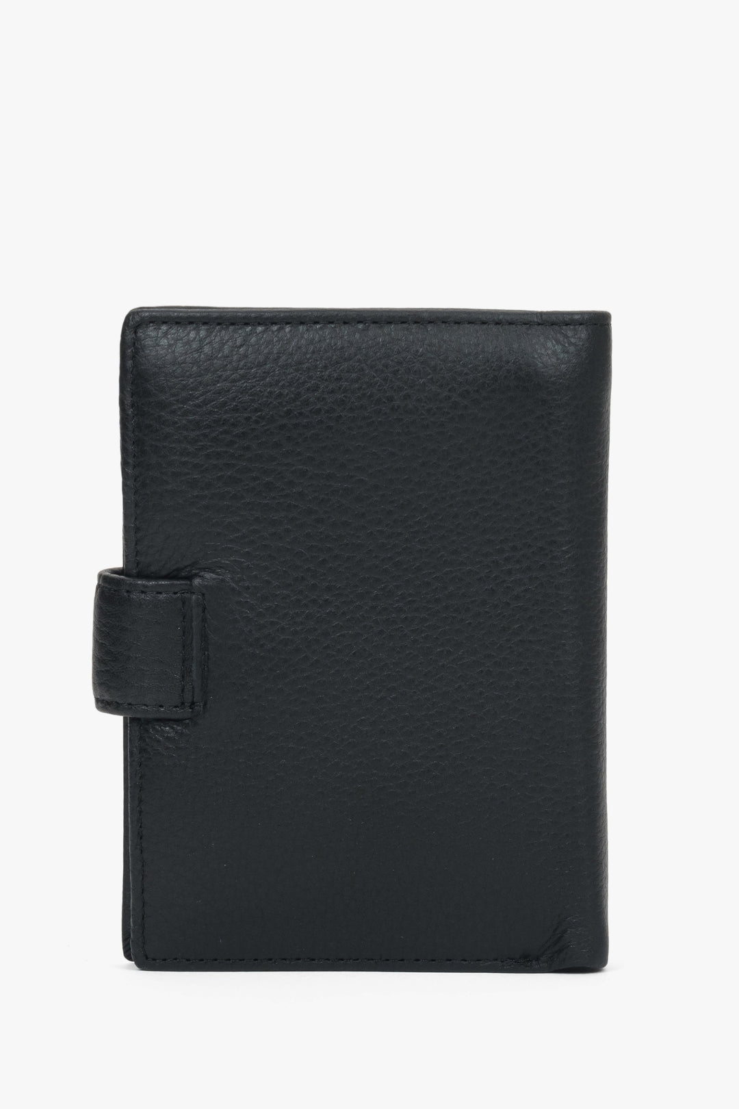 Handy black leather wallet for men, perfect for everyday organization and travel, Estro.