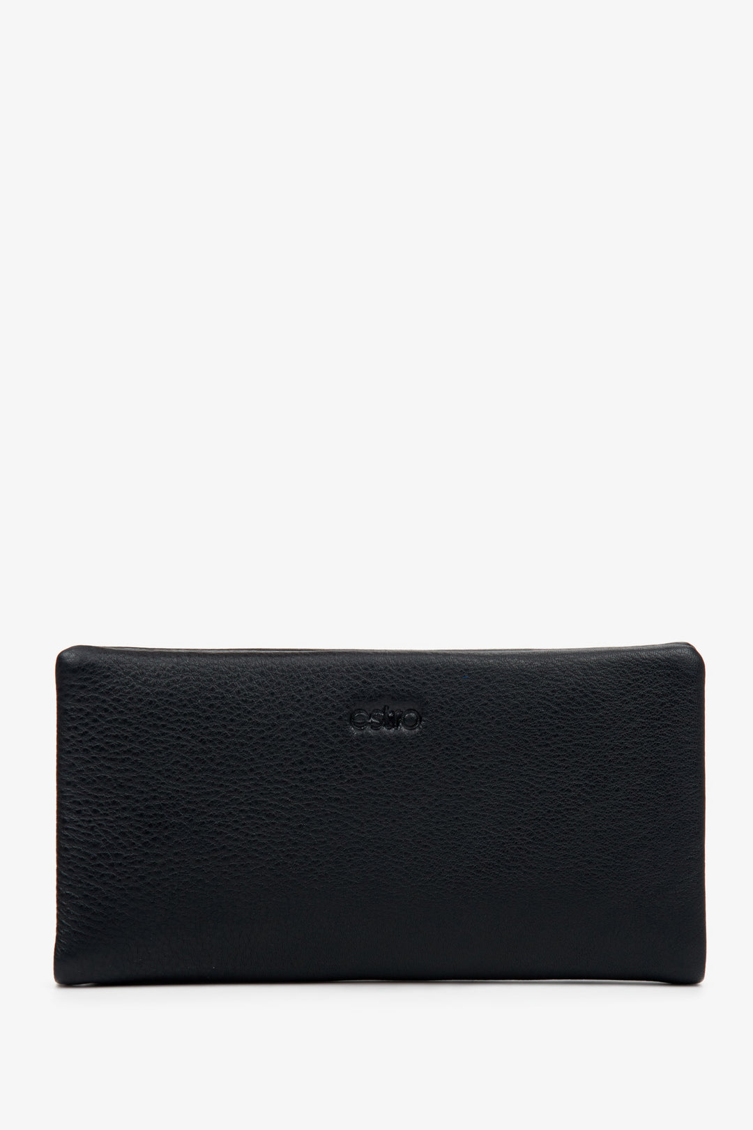 Men’s large black genuine leather wallet with detachable strap Estro.