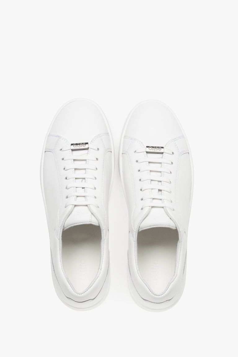 Interior view with soft leather lining and cushioned insole for all-day comfort.