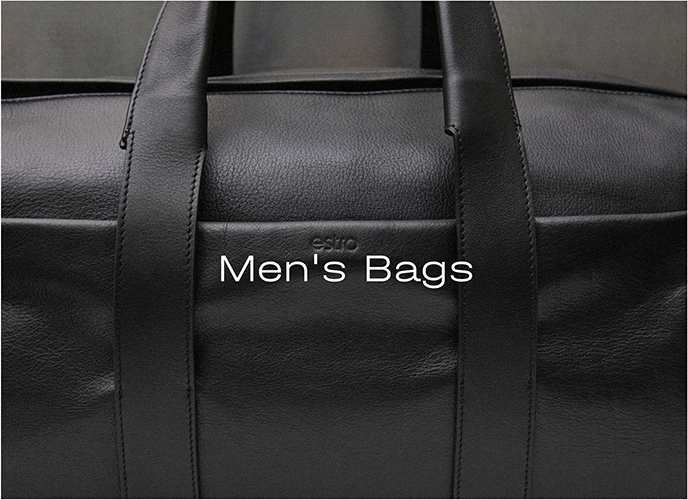 Estro men's winter collection - bag's selection.