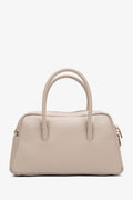 Women's Beige Satchel Bag made of Genuine Leather Estro ER00116837.