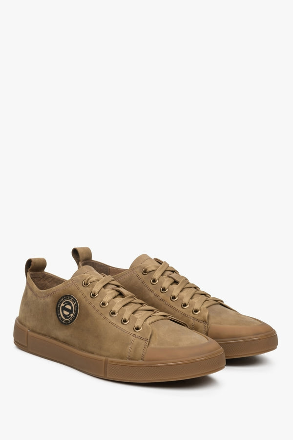 Estro men's sneakers in brown nubuck.