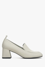 Women's Heeled Loafers in Light Beige Estro ER00113589