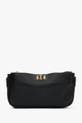 Women's Small Black Crossbody Bag made of Premium Italian Genuine Leather Estro ER00117429.
