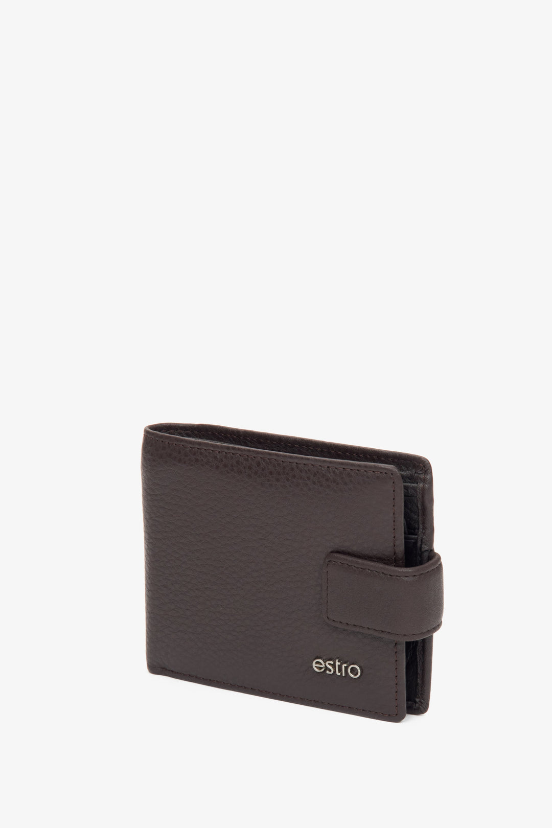 Estro men's dark brown leather wallet.