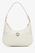 Women's Cream Beige Crescent Bag Estro ER00114936