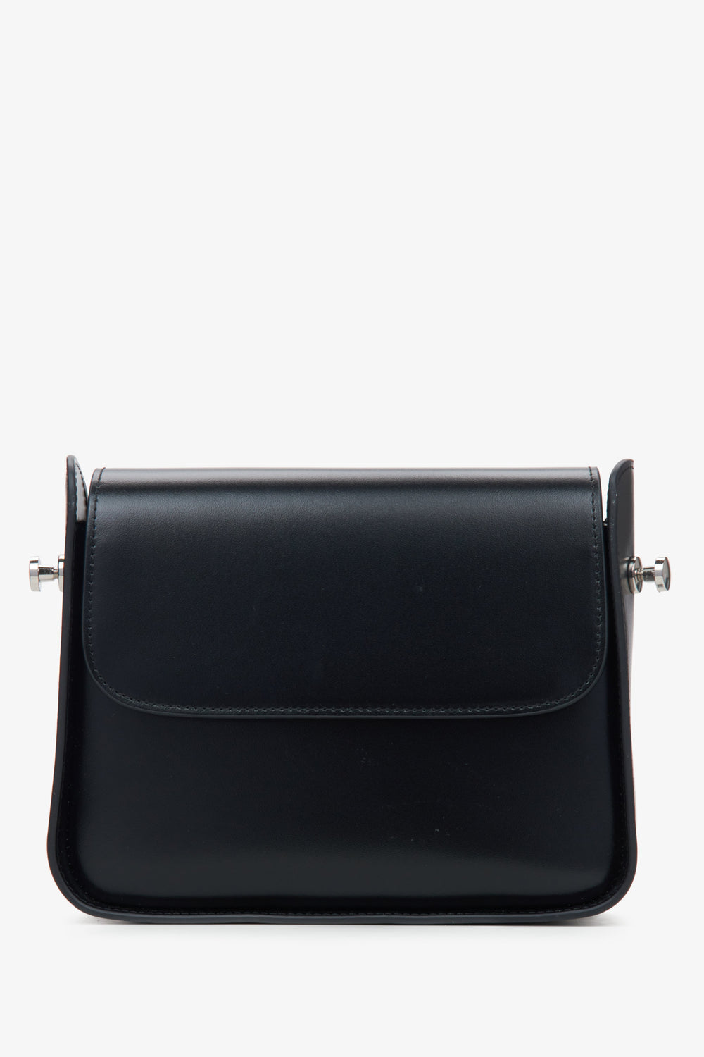 Women's Black Leather Shoulder Bag Estro ER00115675.