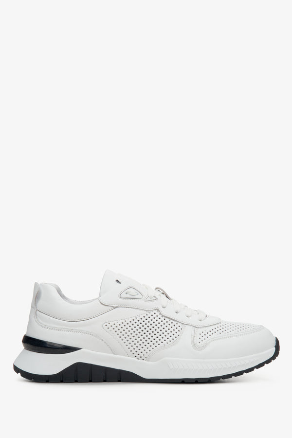 Men's White Perforated Sneakers Estro ER00112952.