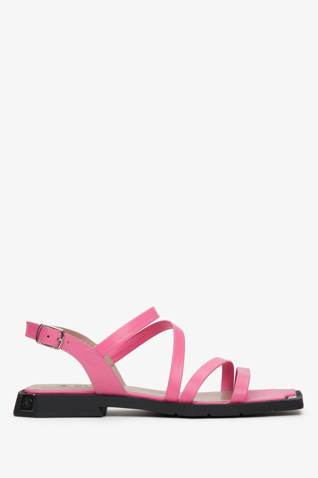 Women's Pink Sandals with Thin Strap Estro ER00112697.