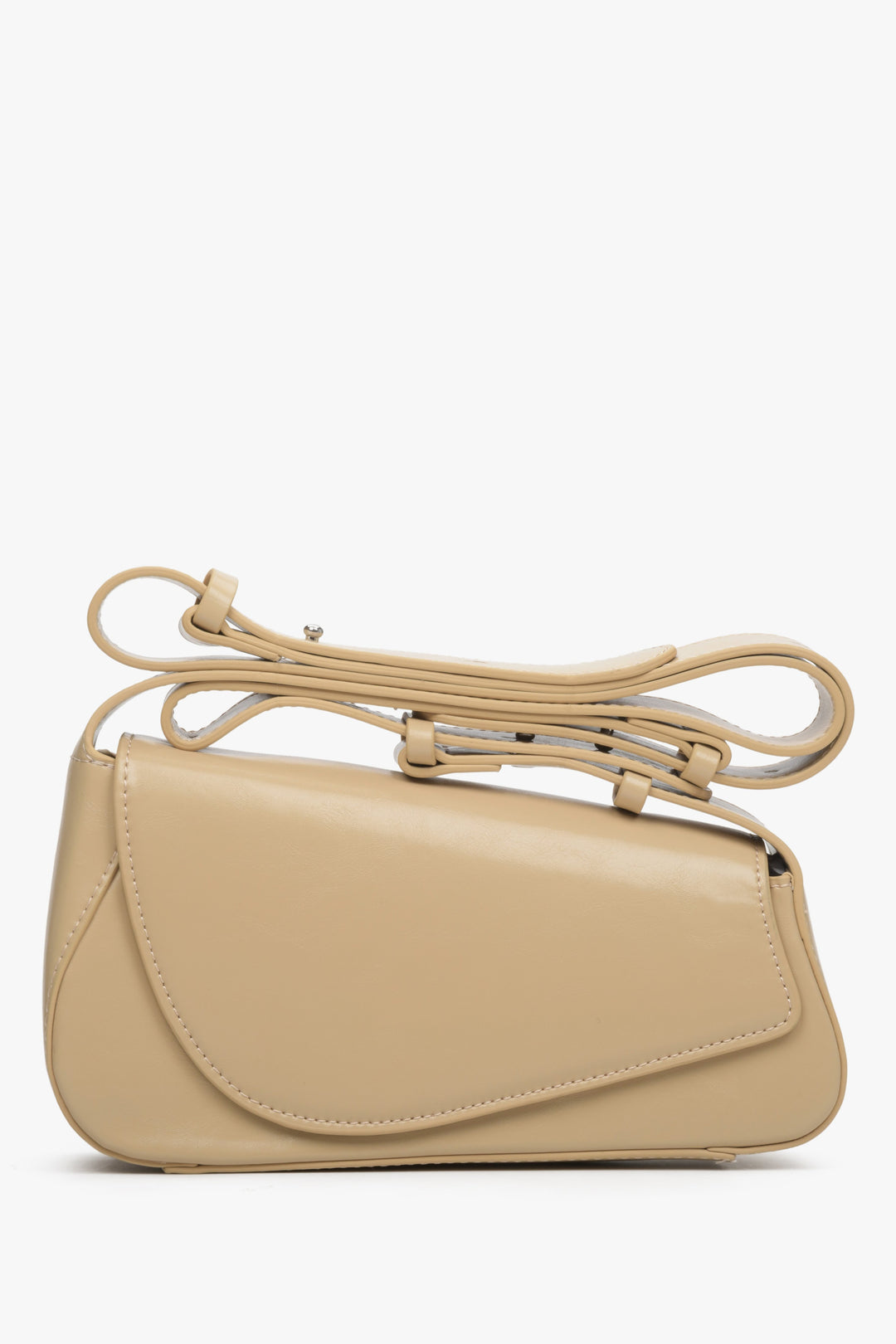 Beige Bag made of Genuine Leather Estro ER00113730.