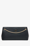 Women's Black Bag with Gold Chain Estro ER00114937