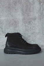 Men's Black Ankle Boots with Insulation made of Genuine Nubuck Estro ER00114240