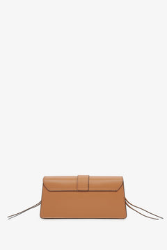 Ganuine leather women's brown handbag Estro - reverse.