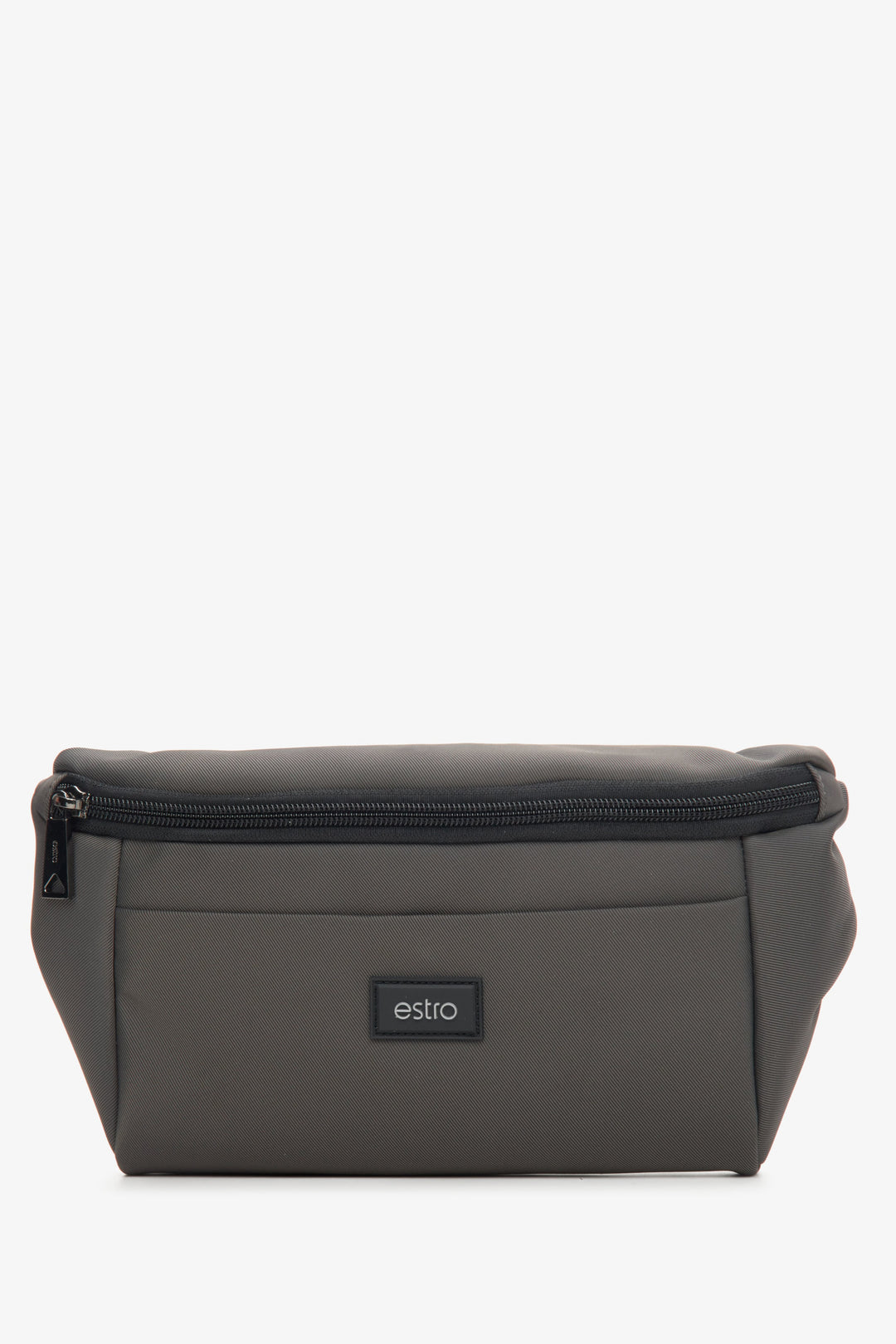 Men's Small Dark Grey Waist Bag with Spacious Pockets Estro ER00114159.