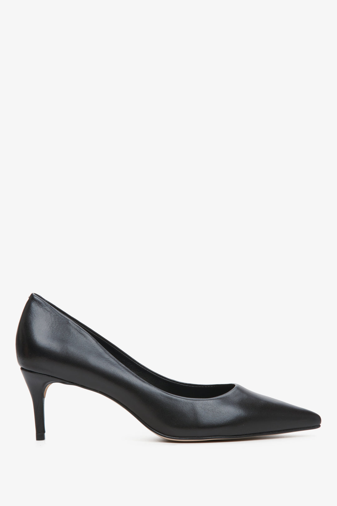 Women's Black Stiletto Heels Pumps made of Genuine Leather Estro ER00113734.