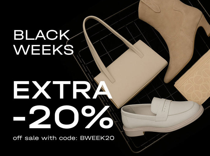 New Black Weeks promo at Estro - 20% off sale.