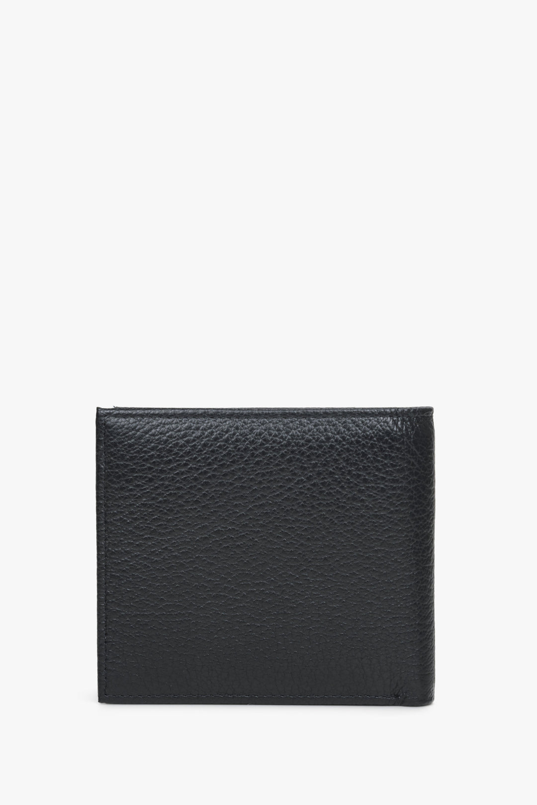 Black leather Estro men's wallet - back side