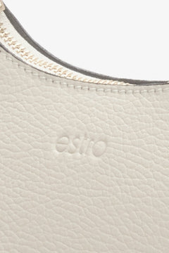 Women's light beige handbag handmade in Italy.