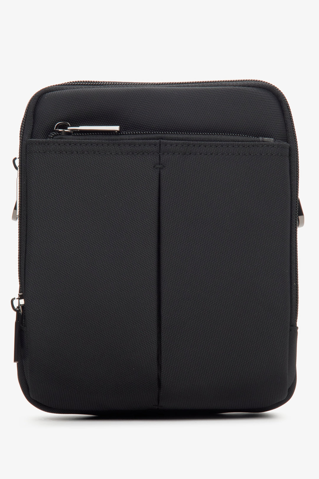 Men's Small Black Messenger Bag with Adjustable Strap Estro ER00114154.