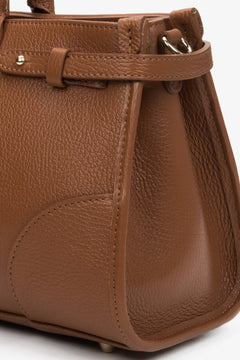 Brown women's tote bag made of premium italian genuine leather – estro.