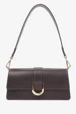 Women's Dark Brown Handbag made of Premium Italian Leather Estro ER00116378.